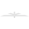 Ekena Millwork Redmond Architectural Grade PVC Gable Bracket, 84"W x 14"H x 2"D x 4"F, 4/12 Pitch GBP084X14X0204RED00 - alternate 5